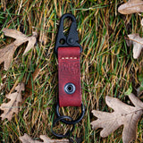 Lone Deer Leather Black Tip Keychain