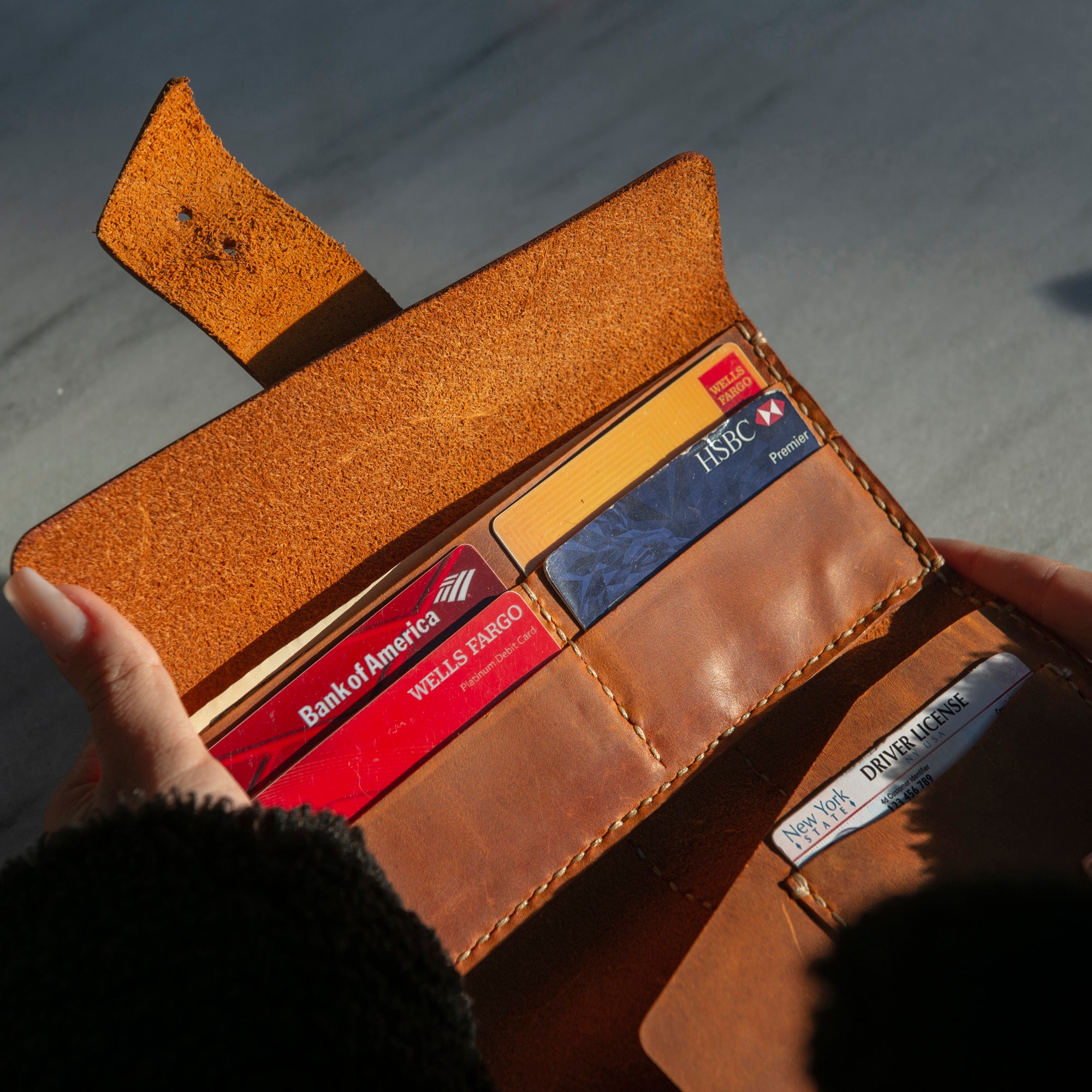 Handmade Brown Leather Wallet | Final Sale - Qisabags